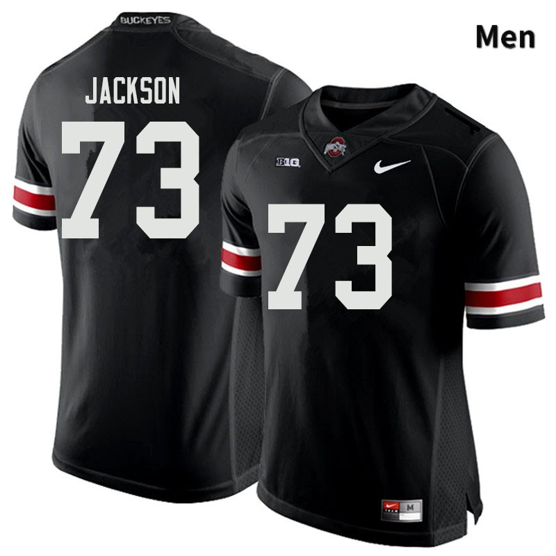 Ohio State Buckeyes Jonah Jackson Men's #73 Black Authentic Stitched College Football Jersey